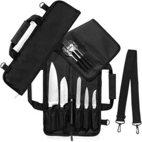 Sac de chef,Porte-couverts durable,Outils de sculpture de cuisine à épaule unique Messenger Vaisselle Sac de rangement pour chefs