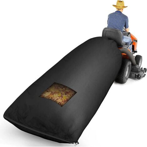Sac de collecte de feuilles pour tracteur à gazon, sac à feuilles de 78,7 x 51,1 pouces, grande capacité pour une collecte rapide des feuilles
