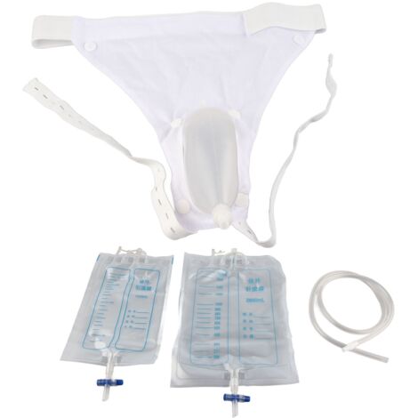 Sac de collecte d'urine féminin réutilisable en silicone pour patientes alitées âgées