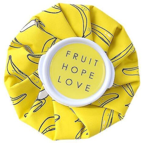 Sac de compresse froide mignon à motif dessin animé pour la physiothérapie, poche de glace rafraîchissante réutilisable pour la maison, soulage la douleur, jaune