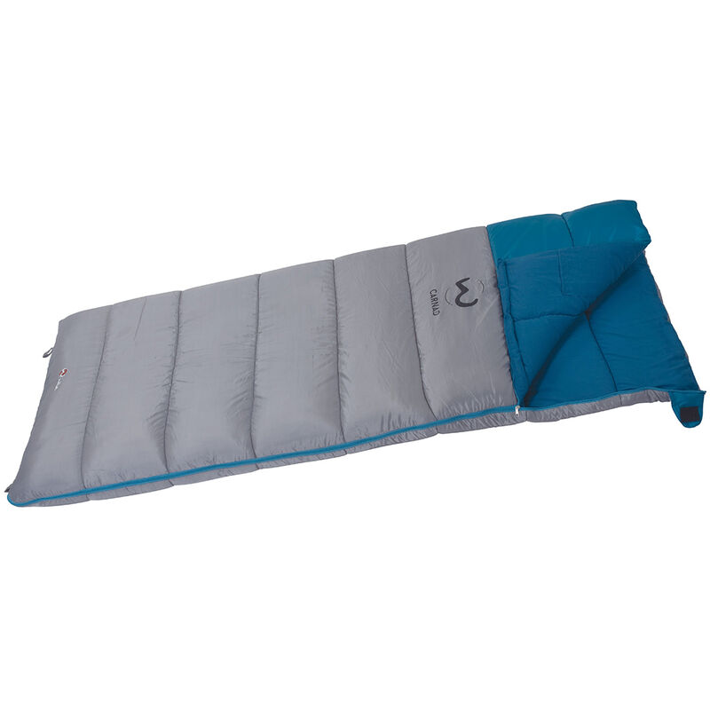 Sac de couchage de camping gris et bleu 15° CARNAC XL