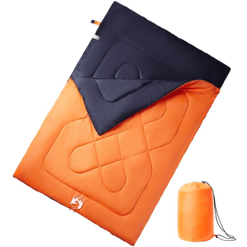 Vidaxl - Sac de couchage double et oreillers adultes camping 3-4 saisons