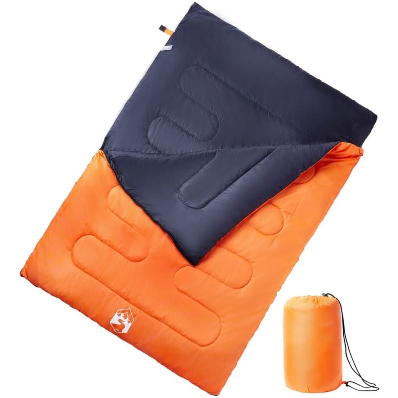 Vidaxl - Sac de couchage double et oreillers adultes camping 3-4 saisons