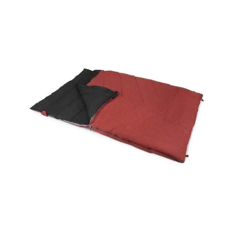 Kampa - Sac de couchage Lucerne 8 - 2 personnes - 2,25 m x 1,5 m - Rouge