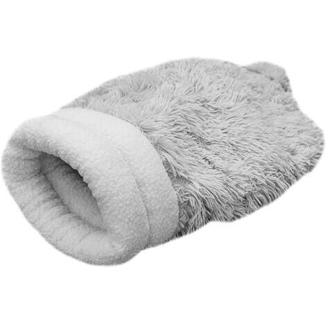 Sac de couchage pour chat, nid de chat chaud d'hiver, cinglant lit confortable confortable pour animaux de compagnie intérieurs et extérieurs, sac de chat, sac