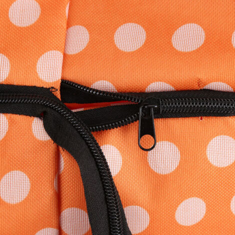 Sac de courses pliable à roulettes en tissu Oxford, double usage