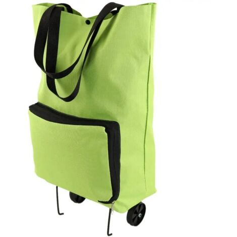 Sac de courses pliable universel à roulettes sans motif (56630001)