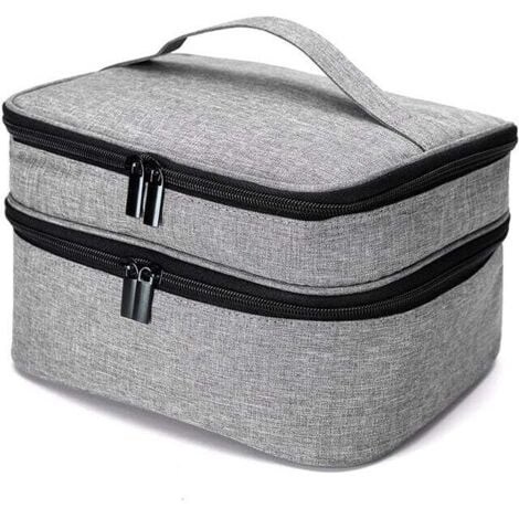 VULKIT Étui à Lunettes En Cuir Portable Pour Femmes Et Hommes - Housse Mince Pour Lunettes De Soleil - Étui Unisexe Compatible Avec La Majorité Des