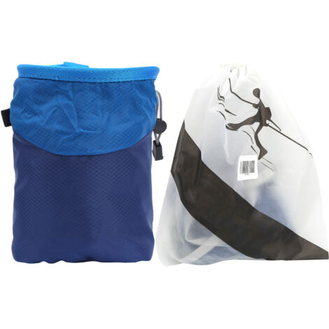 Sac de craie antidérapant bleu pour escalade et alpinisme en extérieur