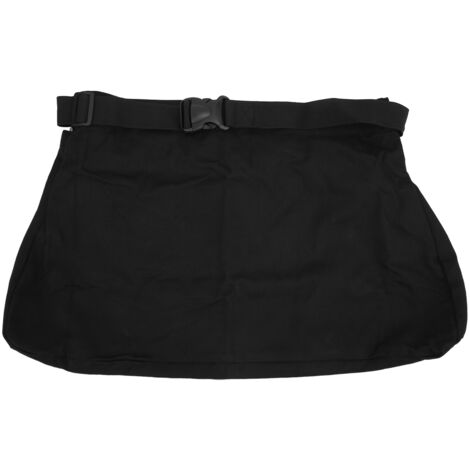 Sac de Cueillette à Fixation à la Ceinture, Pliable et Lavable, en Toile Oxford pour Fruits, Réutilisable Noir