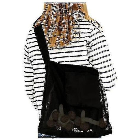 Sac de cueillette de champignons compatible, sac de récolte en filet pliable pour la cueillette de fruits et de champignons