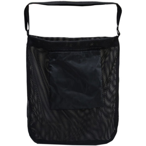 Sac de cueillette de champignons - Modèle Foraging - 42 x 45 cm (brown/black) - Oxford tissé résistant avec pochette supplémentaire et sangle ajustable jusqu'à 126 cm