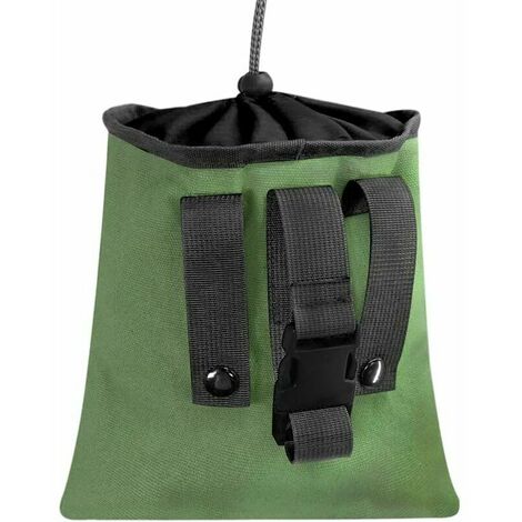 Sac de cueillette de Fruits Sac de cueillette de Fruits Sac Bushcraft Pliable Pochette de cueillette de Fruits en Toile Pliable avec Cordon de Serrage Pochette de cueillette en Toile (Vert)