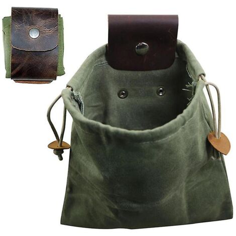Sac de cueillette en toile, sac à fruits, sac à champignons, vert