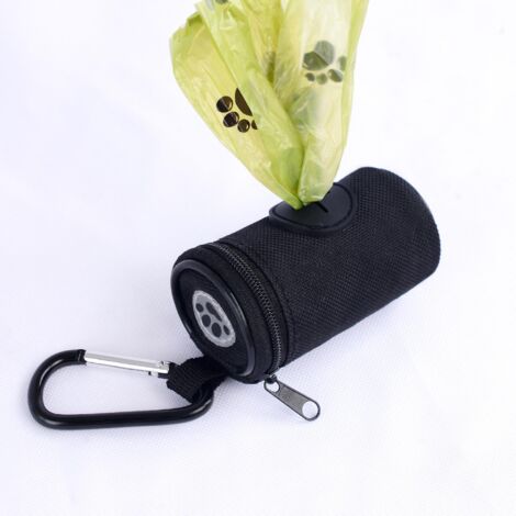 sac De Cueillette Portable Pour Animaux De Compagnie Avec 1 Sac  Dchets, Noir, Sac De Nourriture Pour Chien De Poche, Sac De Dressage Compact Pour