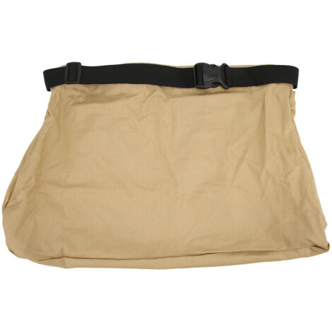 Sac de cueillette réutilisable lavable, design pliable en toile Oxford à attache ceinture, pour récolte fruits légumes, couleur kaki.