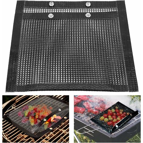 Ensemble de 3 tapis de grillage pour barbecue en maille antiadhésive  réutilisable résistant à la chaleur