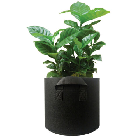 Sac de culture de 25 gallons avec poignée, sac de culture épais de forme ronde en tissu non tissé pour la plantation de légumes, fleurs, herbes aromatiques et fruits.