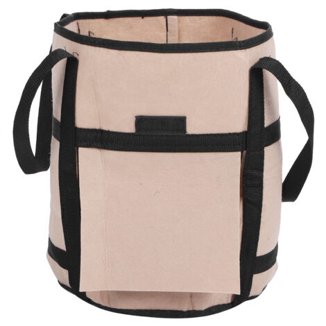 Sac de culture pour pommes de terre en feutre, bac à légumes et fruits, outil de jardinage marron avec ombrage 30x35cm 26L/7 gallons