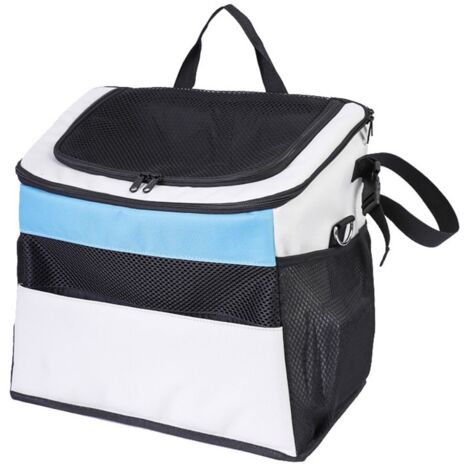 Sac de cyclisme blanc amovible pour transport chiens et chats sur vélo et voiture