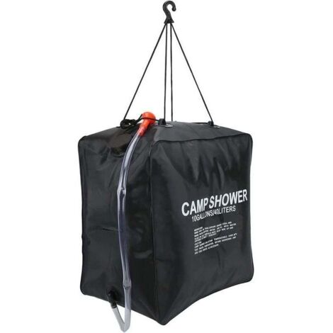 Sac de Douche Solaire, 40L Sac de Douche Solaire Sac d'eau Baignade chauffée à l'énergie Douche de Camping extérieure chauffée à l'énergie Solaire