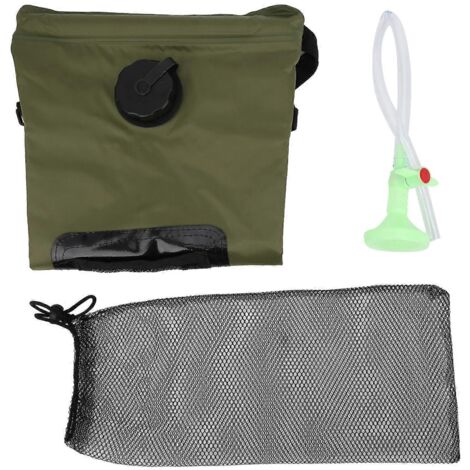 Sac de douche solaire chauffant pour extérieur, portable, pour le camping et la randonnée, sac de rangement d'eau pour la douche