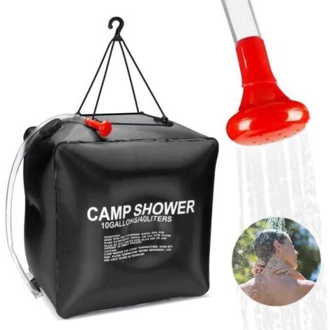 Sac de Douche Solaire - Non spécifié - 40L - Portable - Pliable - Tête de douche avancée