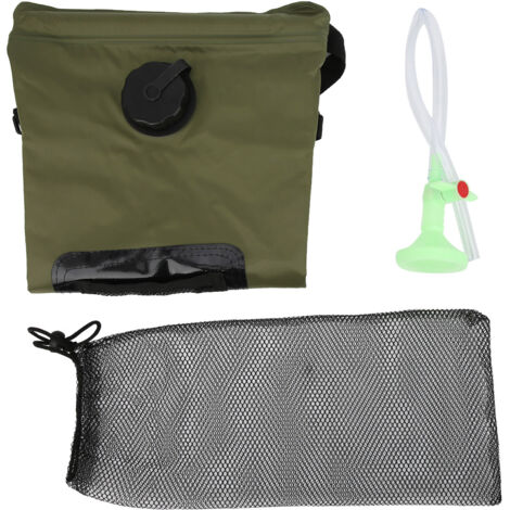 Sac de douche solaire portable pour camping, randonnée et extérieur, réservoir d'eau chauffé au soleil
