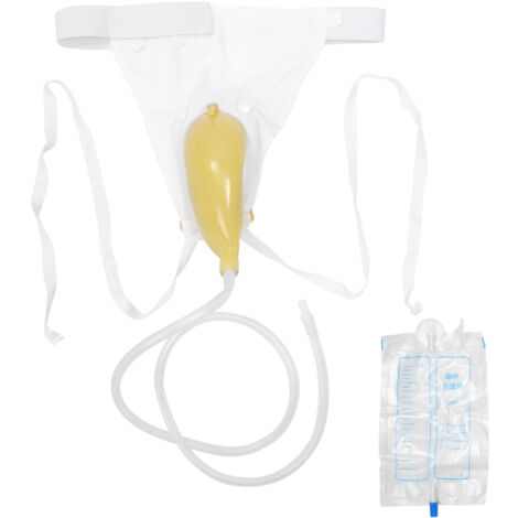 Sac de drainage urinaire portable pour patients alités, poche à urine 1000ml pour personnes âgées