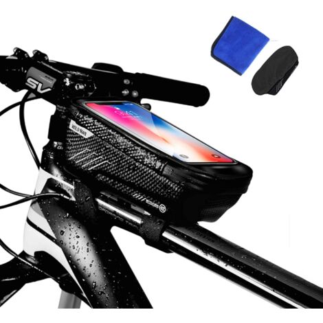 Support de téléphone de moto étanche 360 Rotation Anti-vibration Support de  téléphone de vélo avec écran tactile sensible MTB Smartphone Holder Case