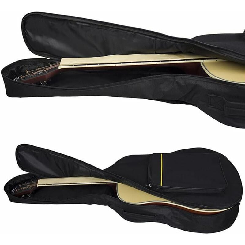 sac de guitare de 41 pouces, sacs de concert de guitare, plus sac à dos de guitare en coton épais et étanche à bandoulière réglable, une variété de