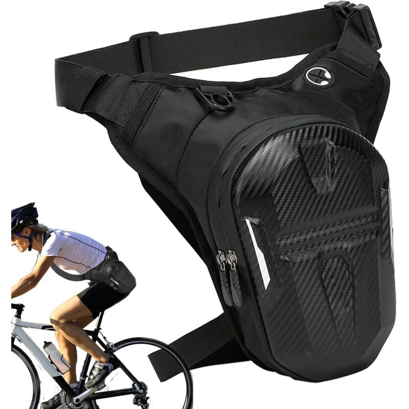Sac de jambe de moto pour homme, avec sangle de jambe, sac