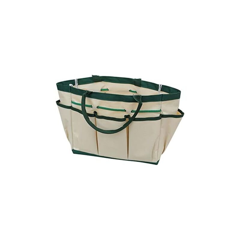 Sac de Jardin avec 8 Compartiments - Environ 31 x 16 x 25 cm - Sac à Outils de Jardin pour Sac de Jardinage Jardinier Jardin
