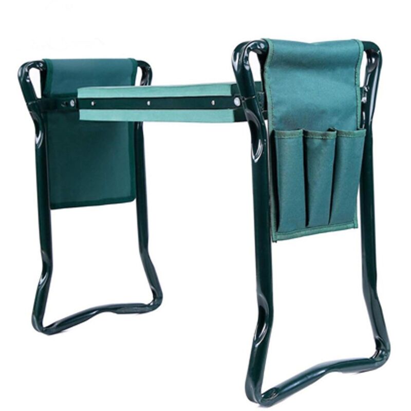 Sac de jardin latéral pour banc de genoux, Trousse organisatrice portable avec poches pour outils de jardinage, Poche réversible, Matériel Oxford,