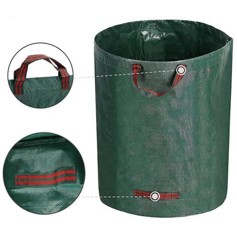 sac De Jardin Pour Dchets Verts 300l - Sacs Poubelle Pour Feuille Morte Dchets Vgtaux Jardinage - Rutilisable Autoportant Pliable Pas De Couvertur