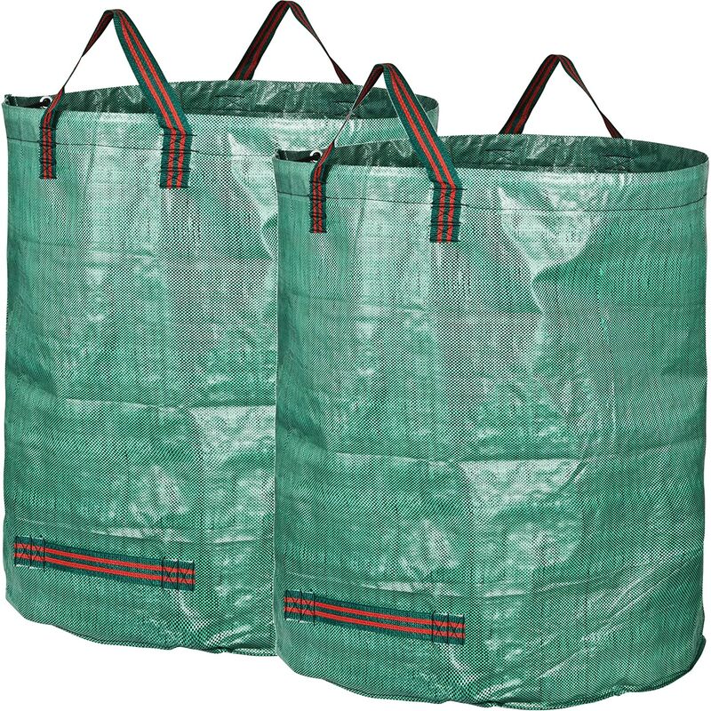 Langray - Sac de jardin professionnel 2X 500 litres en tissu polypropylène robuste (PP)