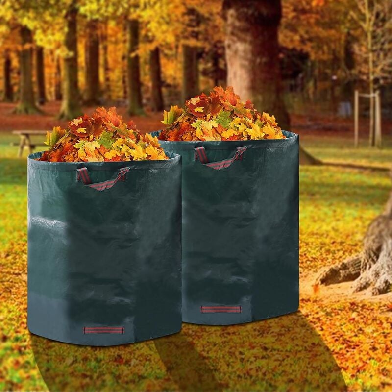 Gojoy - Sac de jardin sac à feuilles sac à déchets de jardin stable - sacs de jardin pour déchets de jardin, sacs à feuilles de gazon, sacs de coupe
