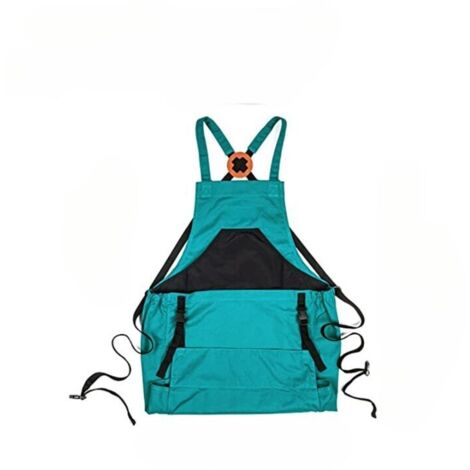 Sac de jardinage, bretelles réglables, grandes poches, toile OXFORD, 6050 cm, bleu
