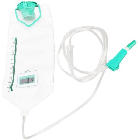 Sac de lavement intestinal réutilisable 1200ML, kit de nettoyage du côlon avec tuyau en PVC.
