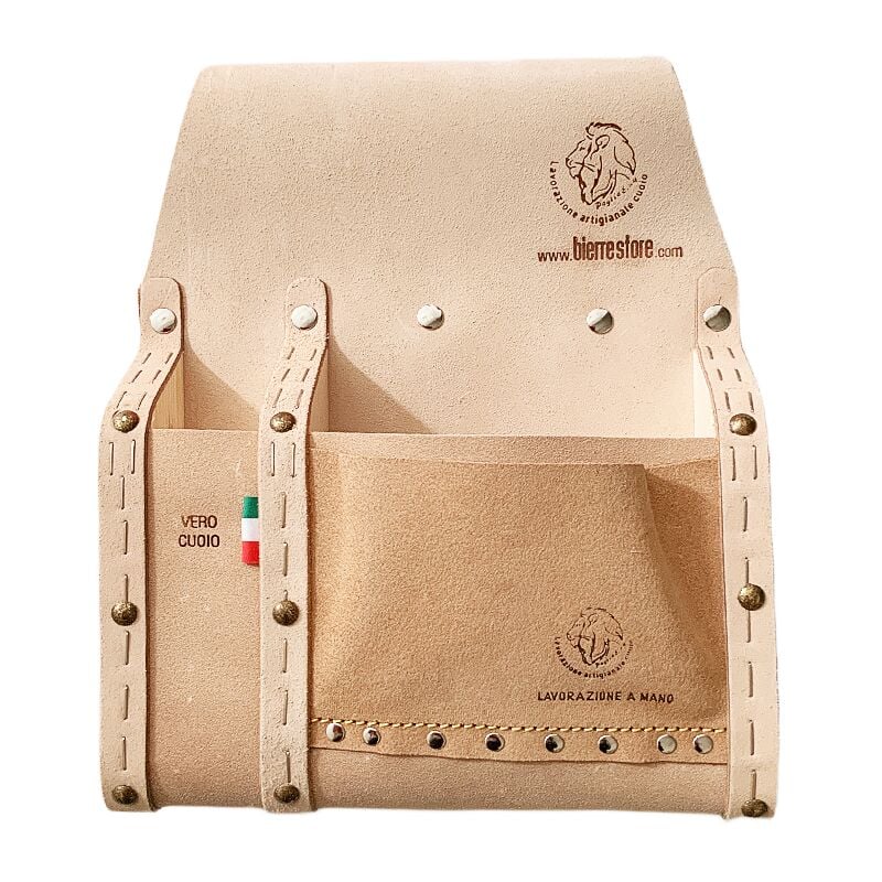 Sac de menuisier en cuir porte-outils fabriquÉ en italie