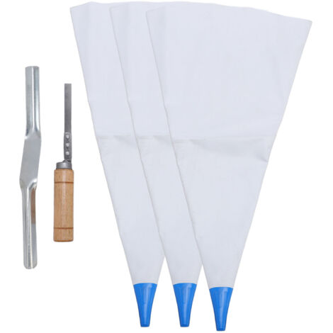 Sac de Mortier de Maçonnerie pour Joints avec Pointeur et Jointoir - Rechargeable Facile à Nettoyer pour Béton