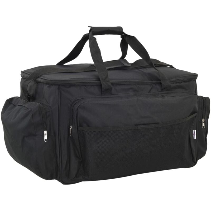 Vidaxl - Sac de pêche imperméable noir tissu oxford