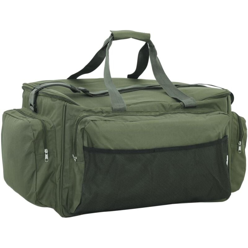 Vidaxl - Sac de pêche imperméable vert foncé tissu oxford
