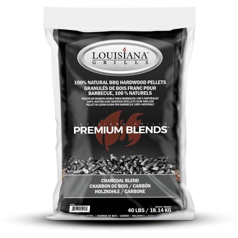 Sac de pellets alimentaire 18 kg granulés Saveur charbon Louisiana Grills