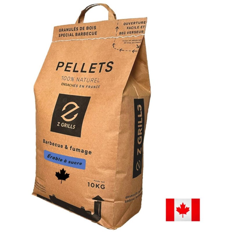 Z Grills - Sac de pellets pour barbecue - Saveur Erable à sucre 10 kg