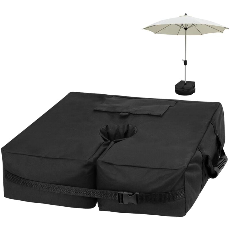 Sac de Poids de Base de Parasol détachable, jusqu'à 85 LB, Sac de Poids de Parapluie pour Sacs de Sable de Parasol en surplomb, Patio lesté, Plage,