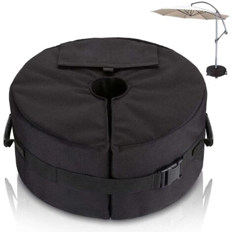 Sac de Poids de Base pour Parasol - Diamètre Réglable Ouverture latérale Poids de La Base du Parasol - Support de Poids de Parasols de Jardin Extérieur pour Patio - Sacs de Sable Jusqu'à 40 kg