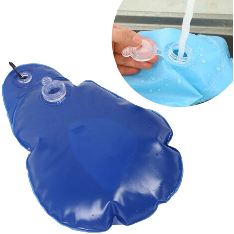 Sac de poids PVC résistant au gel 8 unités Bleu profond pour couverture de piscine hiver