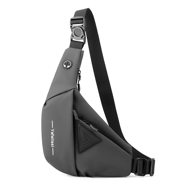 Sac de poitrine pour hommes, nouveau sac de poitrine en film de peau, sac de poitrine de voyage hydrofuge de grande capacité