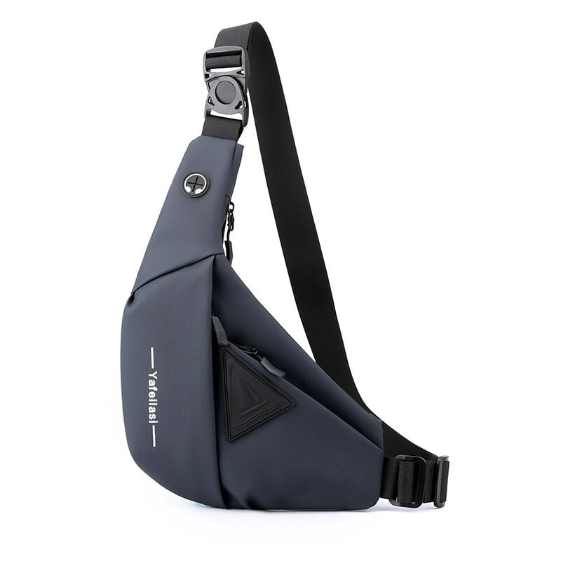 Sac de poitrine pour hommes, nouveau sac de poitrine en film de peau, sac de poitrine de voyage hydrofuge de grande capacité